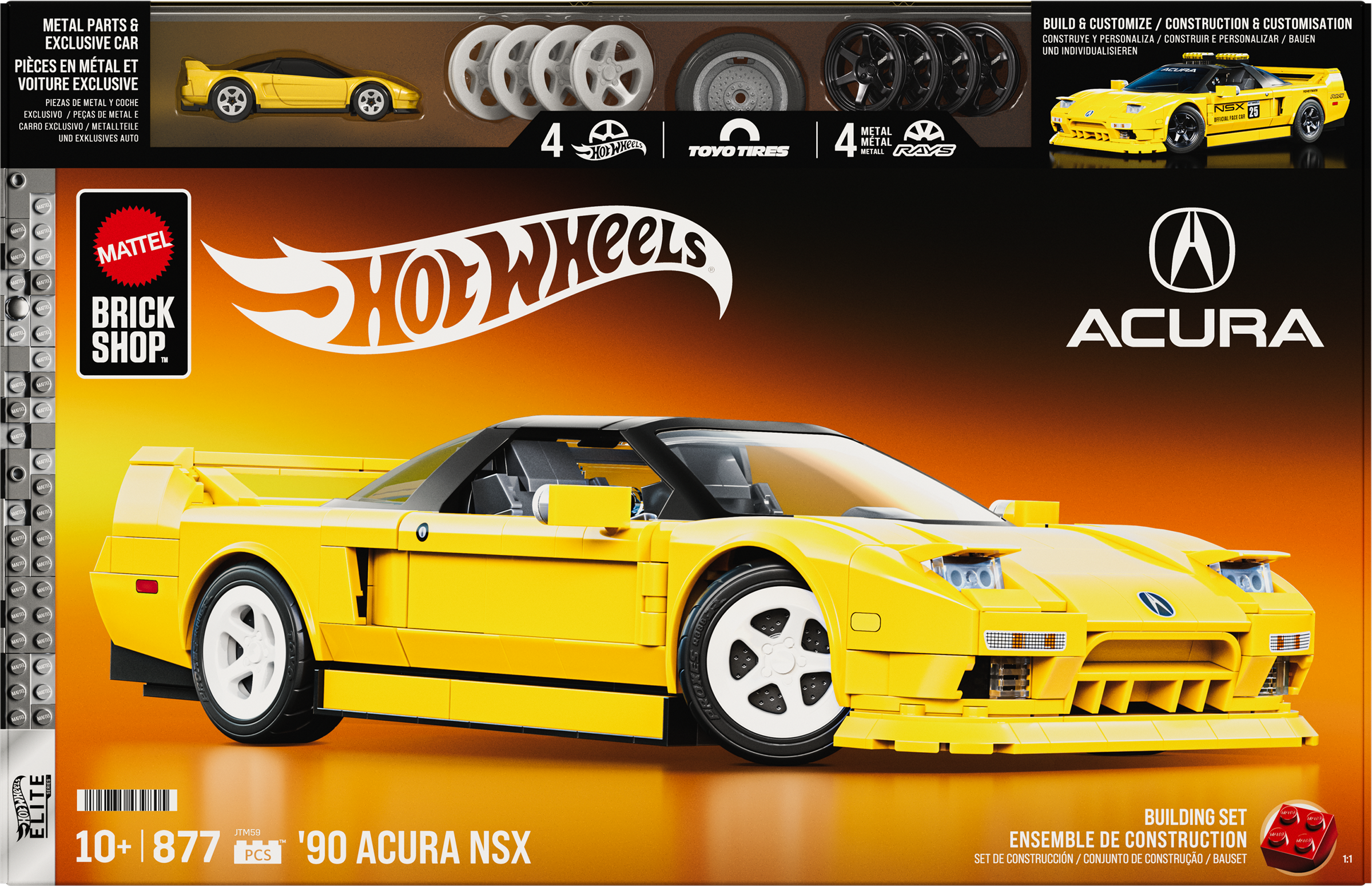 JTM59/JMT62-Mattel Brick Shop™ Hot Wheels® '90 Acura NSX – Mattel