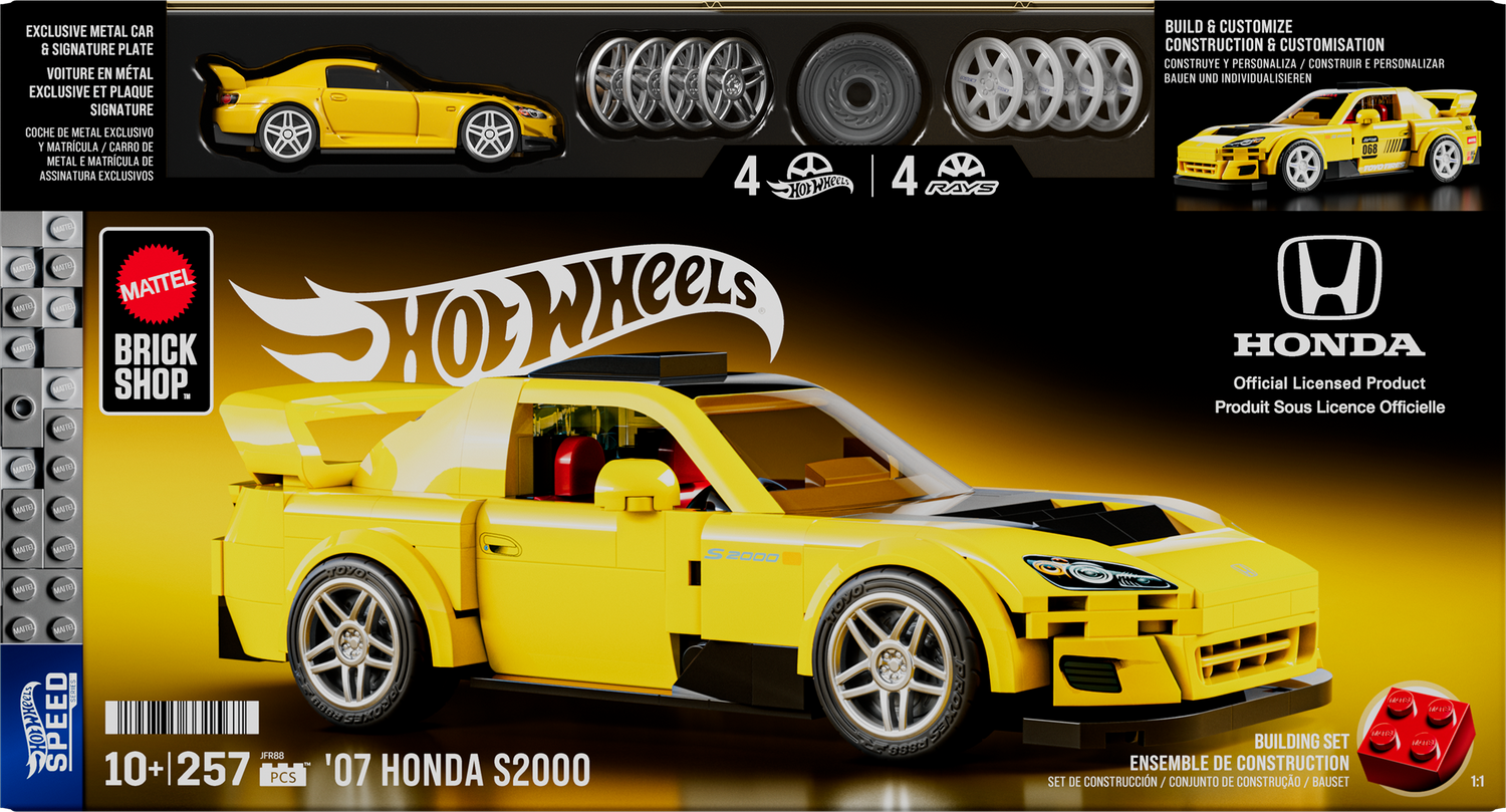 JFR88-Mattel Brick Shop™ Hot Wheels® '07 Honda S2000