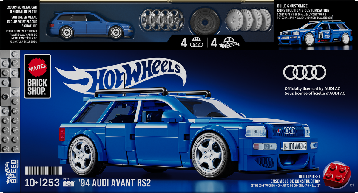 JGR28-Mattel Brick Shop™ Hot Wheels® 94 Audi Avant RS 2