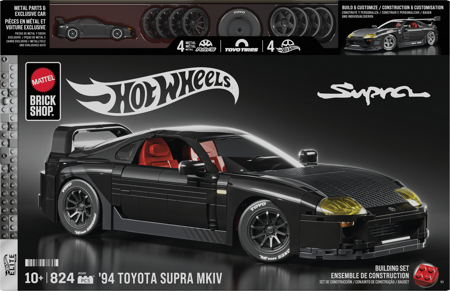JKG40-Mattel Brick Shop™ Hot Wheels® '94 Toyota Supra MKIV